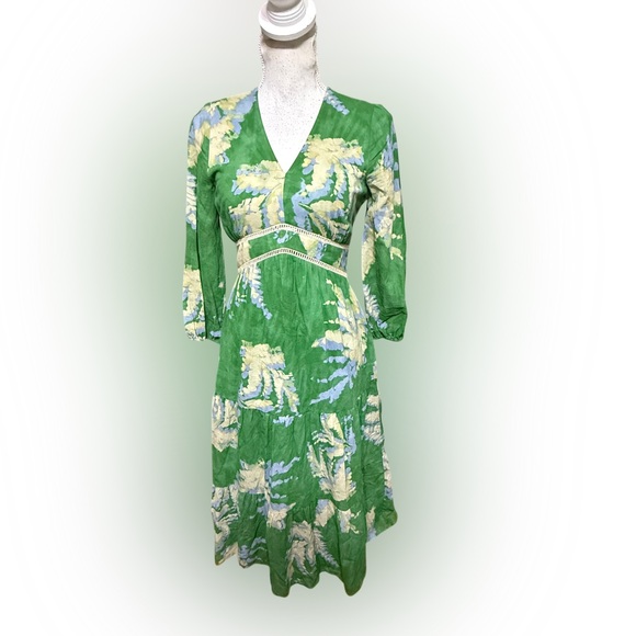 Ba&Sh Womens  Parela Midi Dress, Green small flaw - Picture 2 of 6